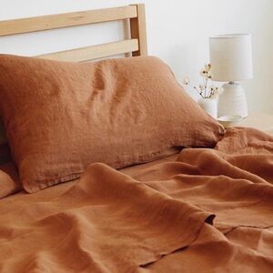 Parachute Linen Pillowcase Set, color Terra, King size